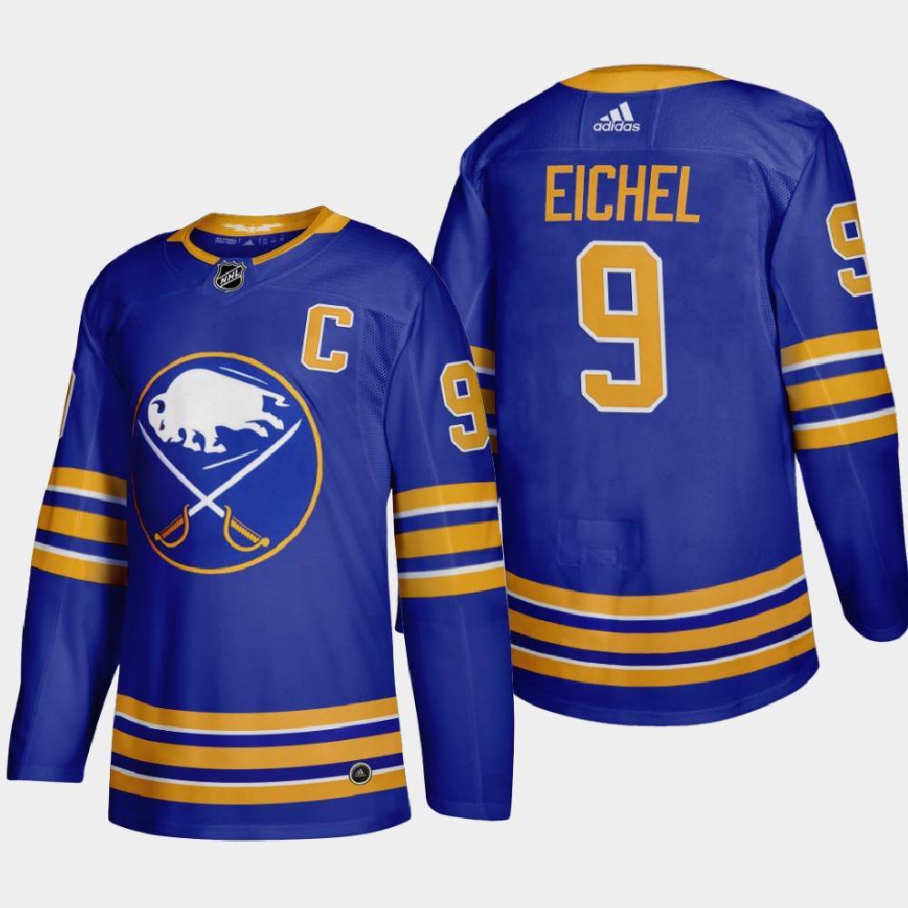 Buffalo Sabres 9 Jack Eichel Men Adidas 2020 Home Authentic Player Stitched NHL Jersey Royal Blue